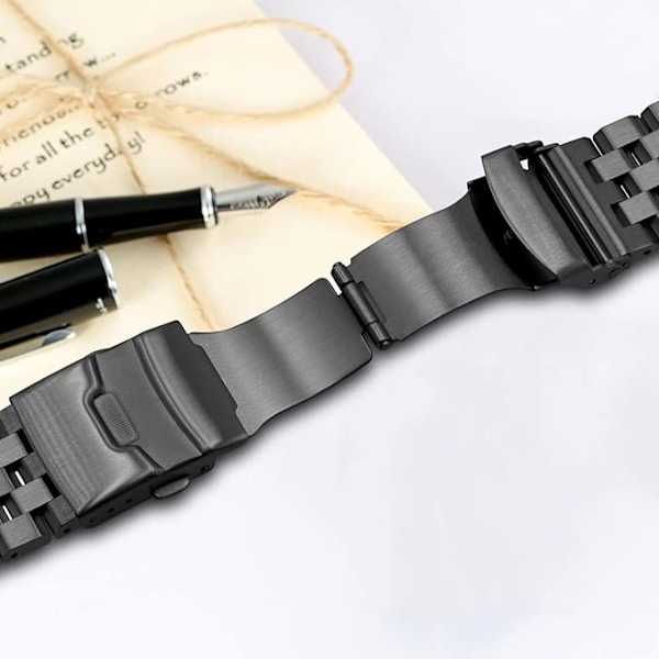 Kompatibel med Apple Watch 42mm 44mm 38mm 40mm iWatch Series 7 6 5 4 3 2 1 SE Sport Steel Watch Strap för män och kvinnor.