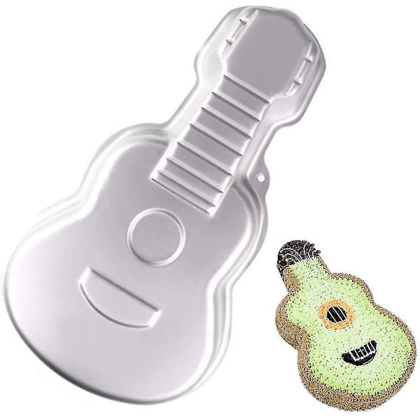 3D Aluminium Kageform DIY Guitarform Bageform Fødselsdagskageform Køkkentilbehør Kollega Gaver-AD4-