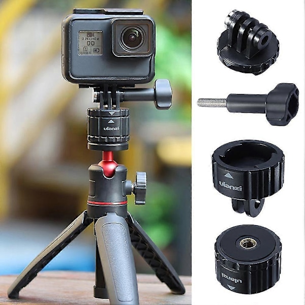 Pieni irrotettava magneettinen kamerakiinnike kaksoisliitännöillä, helppo asennus, sopii GoPro-AD4-
