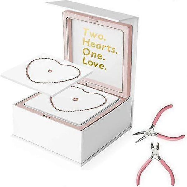Pysyvä rannekorusetti Ikuisuusrannekorun valmistus pariskunnille Ystävyysrannekoru DIY Lukittu rannekoru Ystävänpäivä Korulahja-FD5- Rose Gold