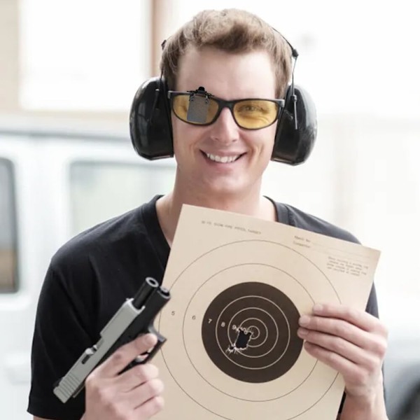 2 st internationella standard skytteglasögonlappar, sportskytte hög fokus glasögonlappar, förbättrad skjutprecision, siktassisterad-AD8-