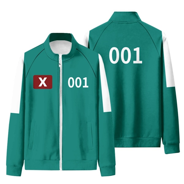 Unisex Squid Game Sæson 2 Overlevelsesspil Grøn Træningsjakke eller Bukser Kostume #001 #001 XL