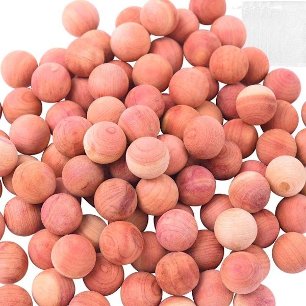 100 stk. 2 cm sedertreblokker, naturlig aromatisk sedertre for klesoppbevaring, aromatiske sedertrekuler -AD4-