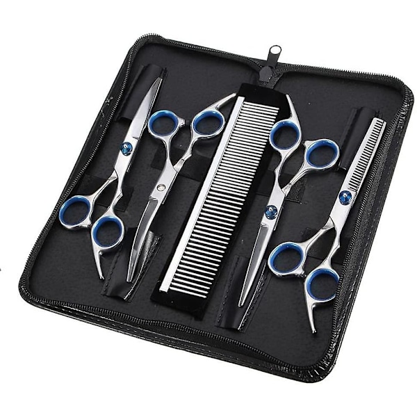 Hundvårdskit, 6th Pet Grooming Sax Set Hund Katt Hårvård - Perfet-AD10-