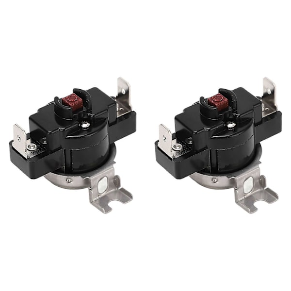 2 st Termisk styrswitch Manuell Hög Effekt U-formad Kåpa 25A 250V för Termostat 60