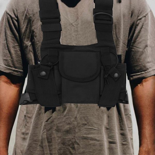 Radiolomme, Brystsele, Brystfrontpakke, Lomme, Holster, Vest, Rigg, Bæreveske for 2-veis Radio