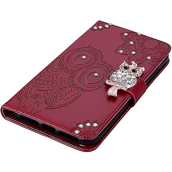 Kompatibel med Samsung Galaxy S21 5G Etui Kvinder Glitter Bling Diamant Etui med Kort Slot Prægning PU Læder Flip Wallet Etui til Samsung Galaxy S