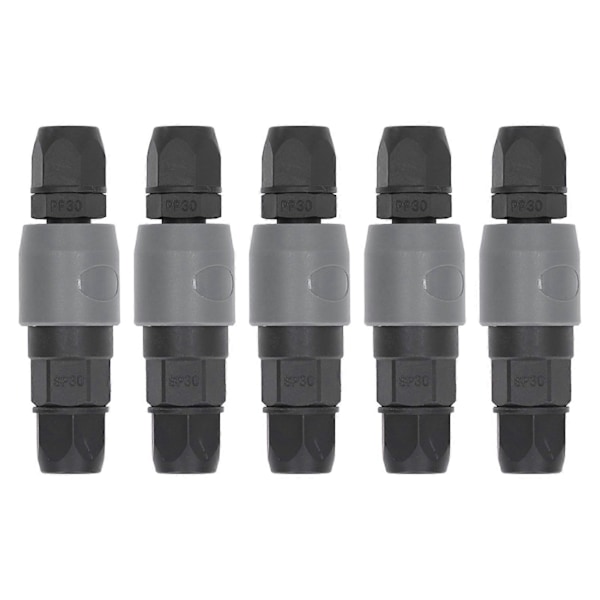 5-pack Pneumatiskt Snabbkoppling C-typ Självlåsande Luftkompressor Slangkoppling Plug Socket (SP+PP30)