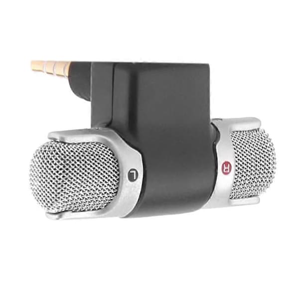 Mini 3,5 mm Mikrofon Portabel Stereo Mikrofon til Telefonoptagelse Mikrofon til Smartphone