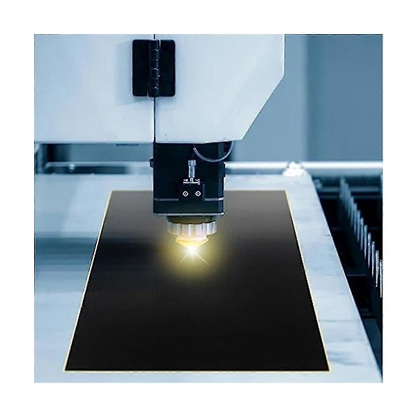 2 st svarta lasergraveringspapper, 39x27cm Laserfärgad graveringspapper för metall, glas, ce