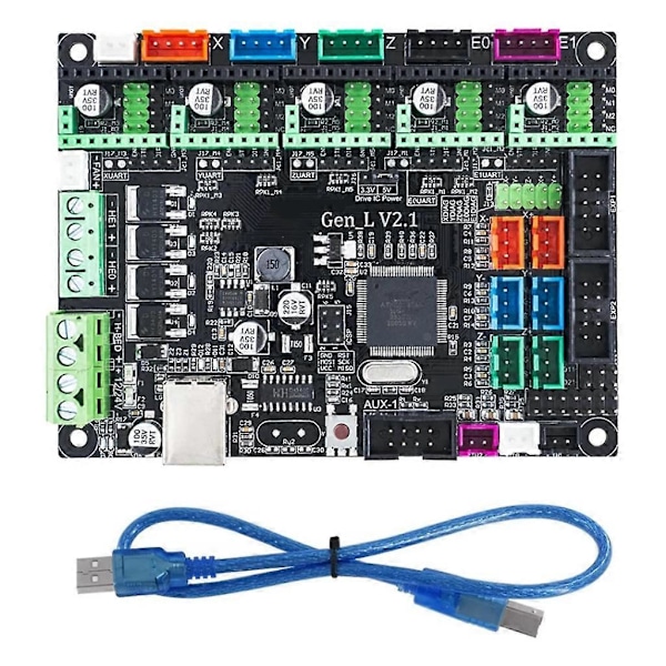MKS Gen-L V2.1 3D-printerstyringskort Moderkort Open Source Marlin Support A4988 TMC2209/2208/TFT35 BL-TOUCH