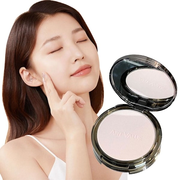 ArtValue Matt Mjukgörande Pressat Puder Slät Vattentät Makeup 1# Transparent Vit One Size 1# Transparent White