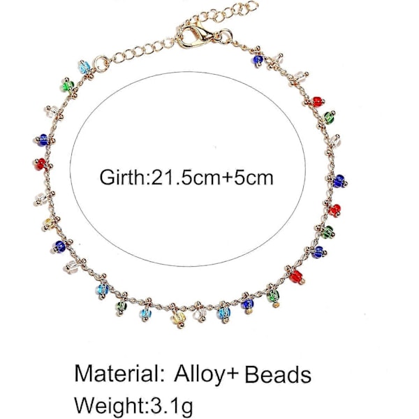 Boho Blå Skildpadde Ankelkæder til Kvinder Piger Bohemian Multilayer Perler Håndlavet Strand Ankelarmbånd Sæt Boho Fod Smykker