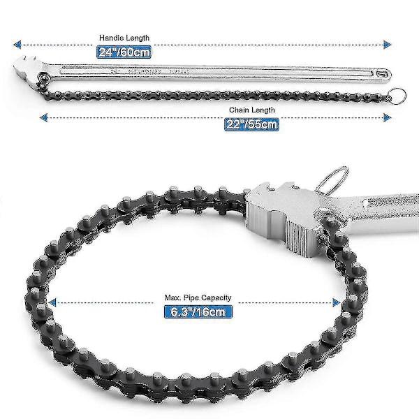 24 Tommers Kjedepipe Nøkkel, Kjedepipe Nøkkel, Kjedepipe Nøkkel, Pipe Nøkkel-AK