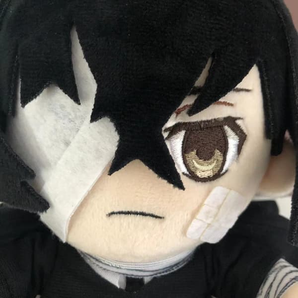 Plush Anime Bungo Stray Dogs Karakterutstoppede Puter Dazai Black