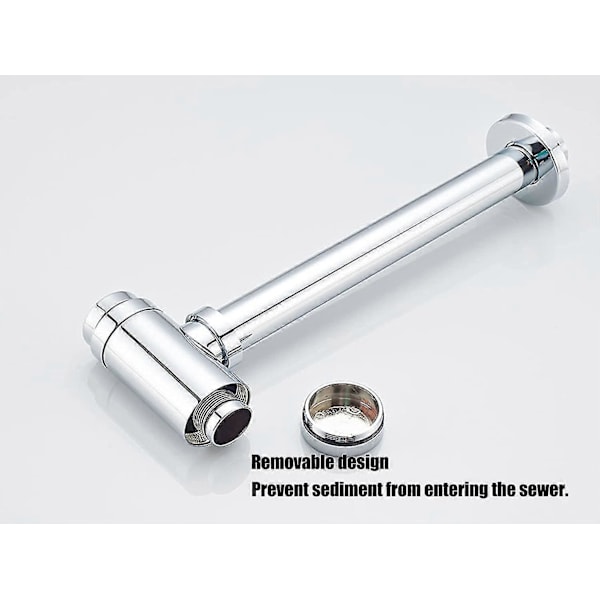 Siphon 1 1/4\" x 32 mm Rustfrit Stål Siphon Lugtfælde Justerbar Universal