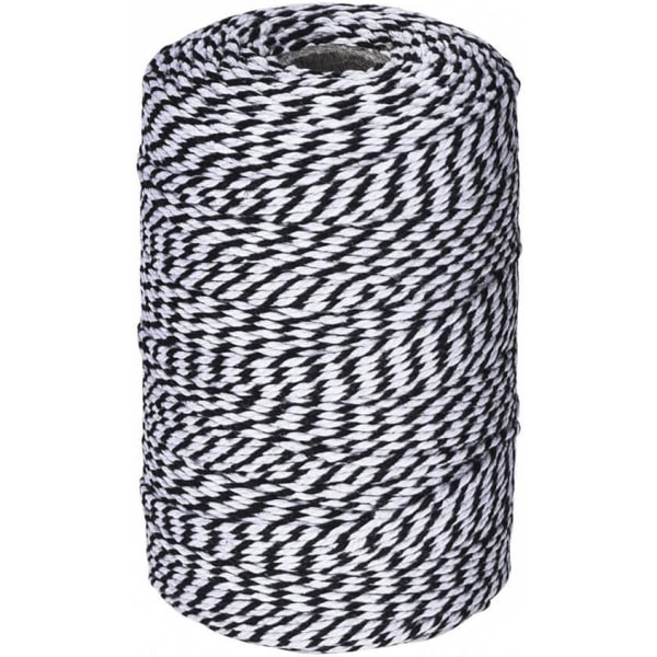 Black and white twine, cotton baker's twine cotton cord twine for the holidays