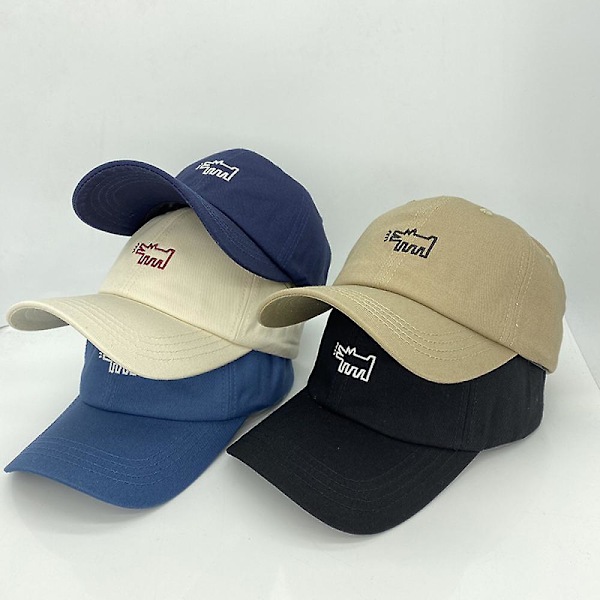Hatt Kvinnor Mjuk Topp Solhatt Vår Sommar Höst Casual Vild Basebollkeps Män (Khaki)