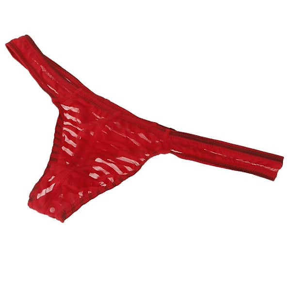3 stk. Mænd Sexy Mesh G-streng Underbukser Thong T-back Stræktrusser Lomme L