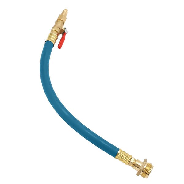 RV-Vinteriseringssett med hurtigkoblingsplugg og avstengningsventil Luftkompressoradapter for RV Båt Bobil Sprinklersystemer Blå