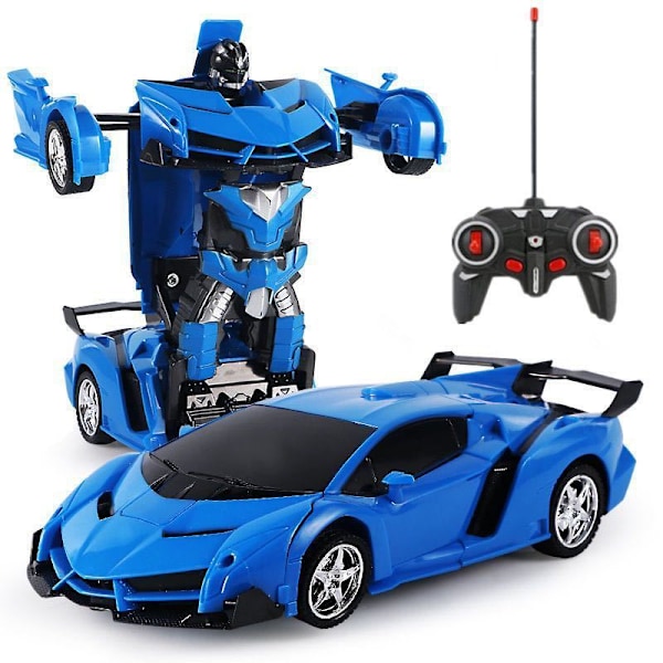 Transformerleksaker för pojkar och flickor 5-7 år, fjärrstyrda robotbilar, radiostyrda racerbilar