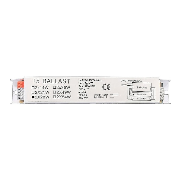 Industriel Grade Lampe Elektronisk Fluorescerende Forkobling T5 Fluorescerende Forkobling