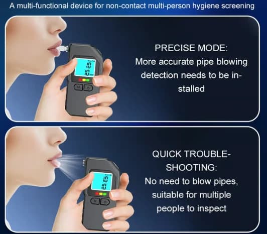 Bærbar alkometer med LCD-display - nøjagtig og praktisk