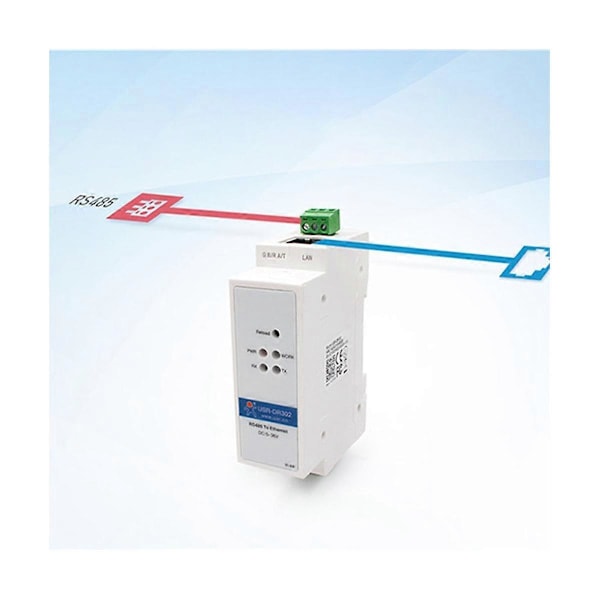 -DR302 DIN-kisko sarja RS485 Ethernet TCP IP -palvelinmoduuli Ethernet-muunnin Modbus RTU - Modb
