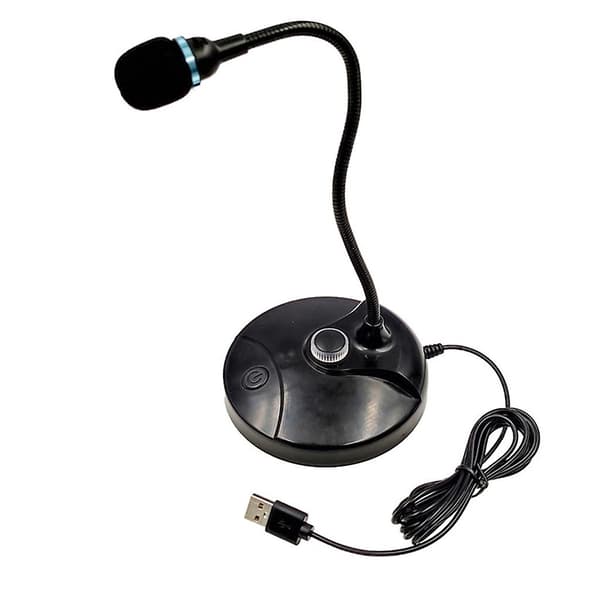 USB Mikrofon USB Mic med Holder til PC Studio Tale Chat Sang