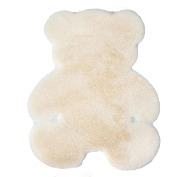 Blødt Arealægge - Fluffy Sød Teppe - Speciel Bjørn Form - Shaggy Teppe til Soveværelse Stue Hjem Decor
