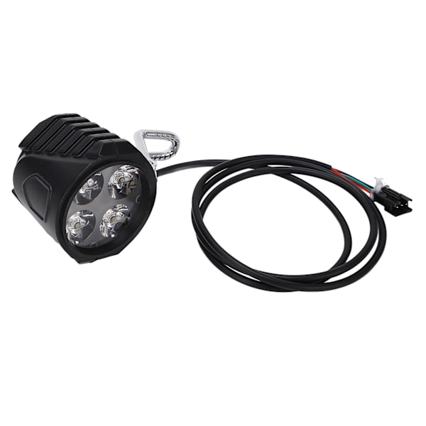 10 Tommers Elektrisk Sparkesykkel Frontlykt Universal 12-72V 2 i 1 Elektrisk Sykkel Horn Frontlykt for Sykkeltilbehør