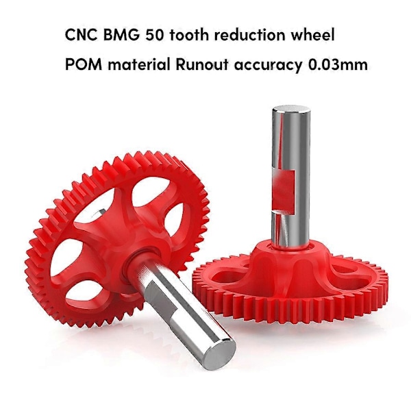 För Voron 0.1/2.4 BMG Avmattningsväxel 50 Tänder POM Växel för Voron0.1/2.4 Extruderingsväxel 3D-skrivartillbehör