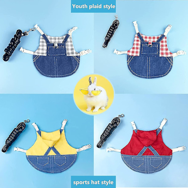 Säädettävä Kanin Valjaat Ja Hihna Kanille, Ferretille, Merisialle, Hamsterille