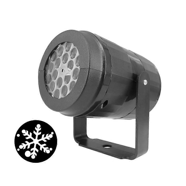 Nyaste LED Julrörelse Laserprojektor Ljus Snöflinga Jul utomhuslampa