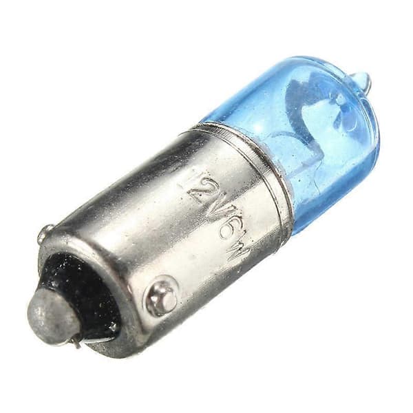 2x H6W BAX9S 6W Hvit Bil Sidemarkør Parklys 12V 5000K