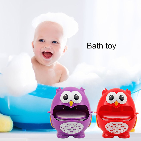 Bobleblæser Legetøj Ugle Blæser Vand Legetøj Multi-brug Badekammerat Interaktive Legetøj Boblemaskine Baby Legetøj Babyshower Gave