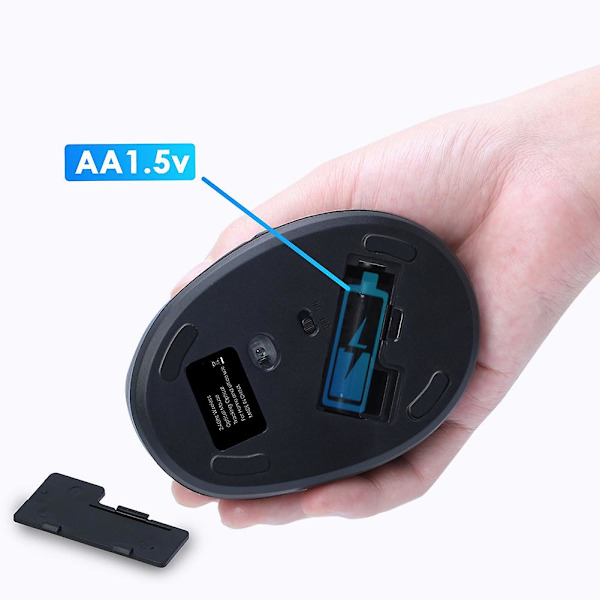 2,4g Trådløs Mus Ergonomisk Mus Datamaskin Kontor Vertikal Grep Mus Lydløs Mus For Datamaskin