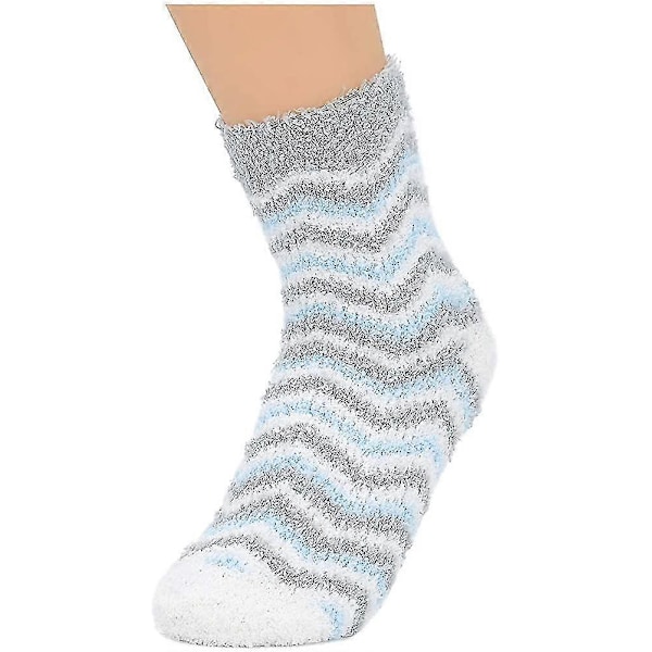 Damstrumpor Fuzzy Socks Mjuka Fluffiga Strumpor Varma Fleece Strumpor Vintergåvor Strumpor