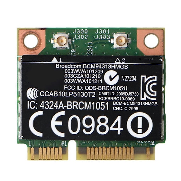 BCM20702 802.11b/g/n WiFi BT 4.0 Trådløst Halvt Mini PCI-E Kort Bluetooth-kompatibelt 4.0 Til HP BCM94313HMGB BCM20702