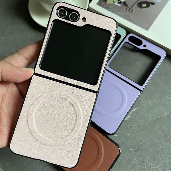 MagSafe Cover til Z Flip 6, Ultra Tynd Slim Hard PC Magsafe Cover Kompatibel med Samsung Galaxy Z Flip 6