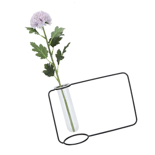 Innovativa Hängande Planteringsrör Transparent Hydroponisk Växtvas för Hemma Inomhus Svart