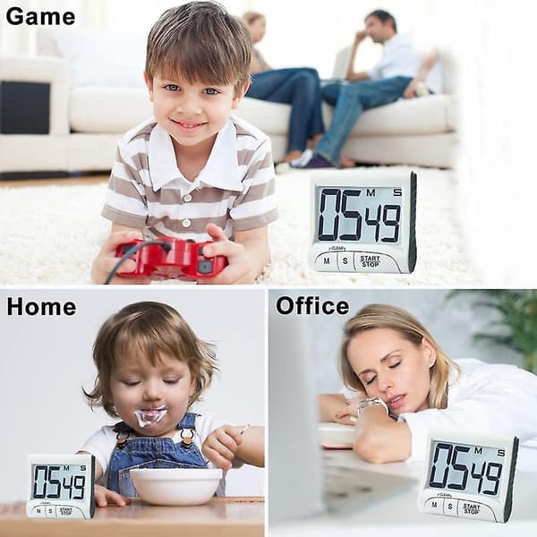 Köktimer Digital Timer Manuell Nedräkningsalarm Klocka Mekanisk Duschtimer