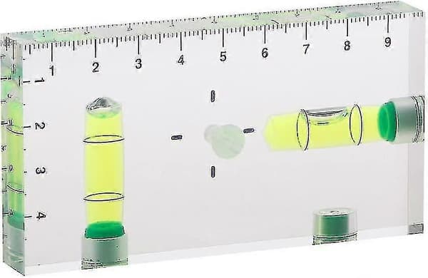 Mini-vattenpass med hög precision, tvåvägs, transparent och magnetisk