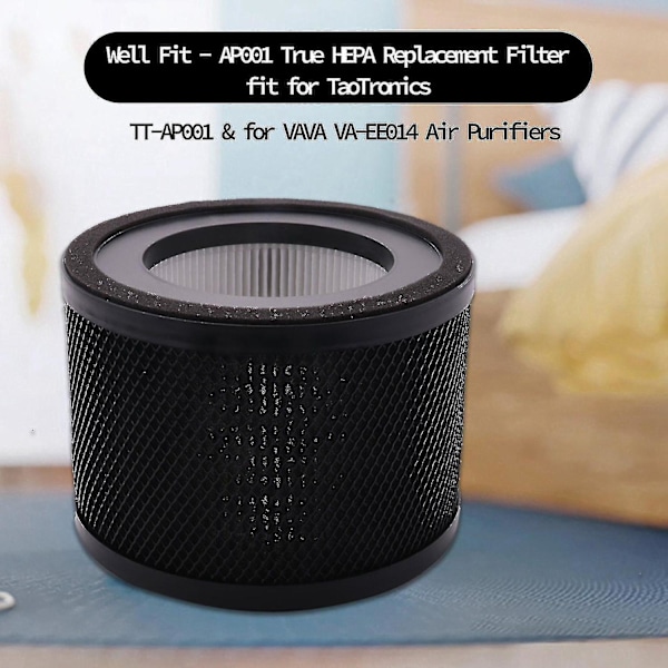 Udskiftnings-HEPA-filter til Taotronics TT-AP001 Luftrenser til Vava VA-EE014 Luftrenser med AC TY