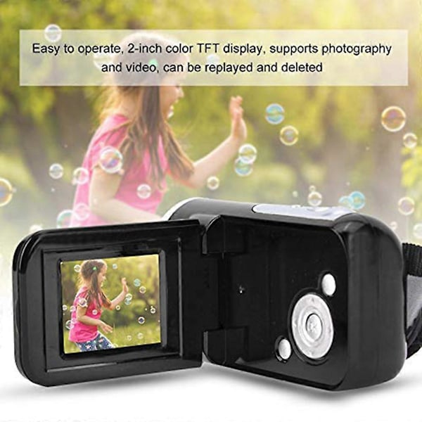 Digitalkamera for barn, 2,0 tommer, støtter 32 GB, 16x zoom, mini DV-videokamera