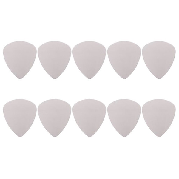 10 st. Gitarrplock i Rostfritt Stål, Metall, Elektrisk Gitarr, Basplock, Plectrum