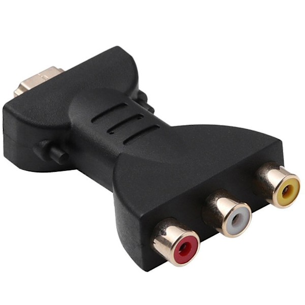 HDMI-kompatibel Port till 3-vägs Splitter Adapter för AV-kabel