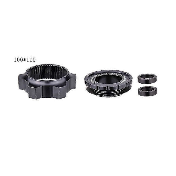 Center Lock -navan Boost-adapteri, Center Lock -yhteensopiva 6-reikäinen, 15X100 - 15X110 [HK] Musta