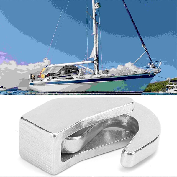 Marine Cargo Hook i Rustfritt Stål, Enkeltkrok for Yacht, Fiskebåt, Snellebåt og Skip