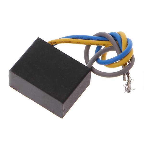 Sort CBB61 1.5uF+2.5uF 3-trådet AC 250V 50/60Hz Kondensator til Loftventilator